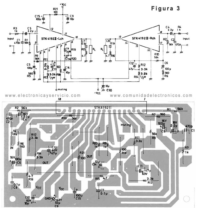 Diagrama amplificador STK4192