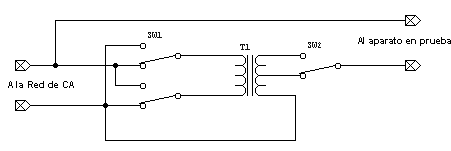 Diagrama de alterador de voltaje de línea